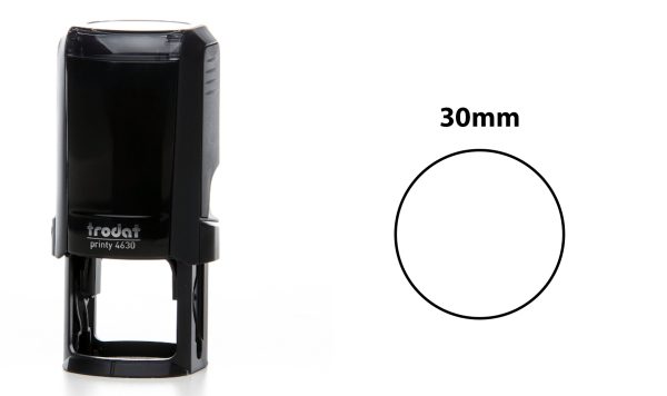 TRODAT 4630 timbro tondo TOP QUALITY autoinchiostrante personalizzabile 30mm - immagine 2