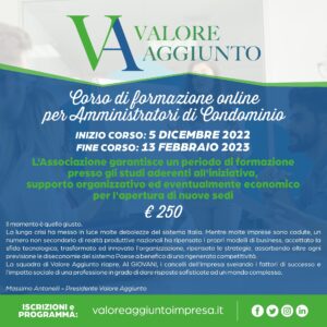 Corso di formazione online per amministratori di condominio