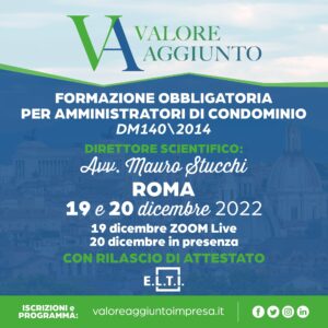 Formazione obbligatoria per amministratori di condominio DM140\2014