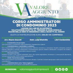 Corso amministratori di condominio 2023