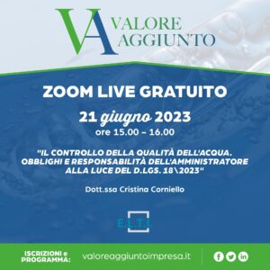 Zoom Live Gratuito - 21 giugno 2023