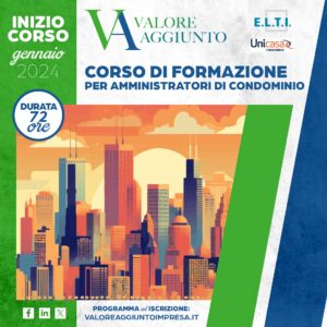 Corso di formazione per amministratori di condominio 72 ore online