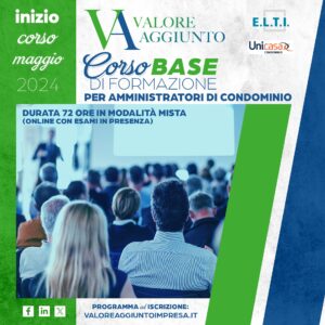Corso di formazione base per amministratori di condominio