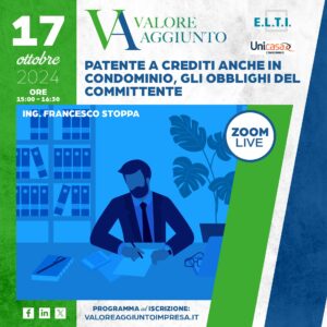 Patente a crediti anche in condominio, gli obblighi del committente