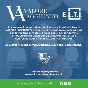 Corso online per Revisore Condominiale di Valore Aggiunto